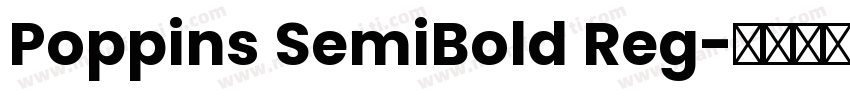 Poppins SemiBold Reg字体转换